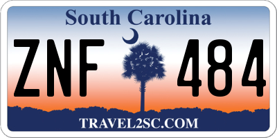 SC license plate ZNF484