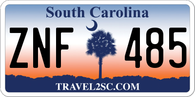 SC license plate ZNF485