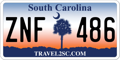 SC license plate ZNF486