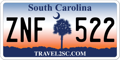 SC license plate ZNF522