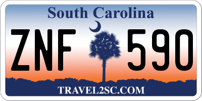 SC license plate ZNF590