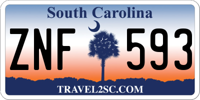 SC license plate ZNF593