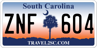 SC license plate ZNF604