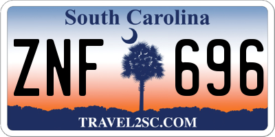 SC license plate ZNF696