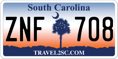 SC license plate ZNF708
