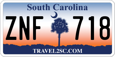 SC license plate ZNF718