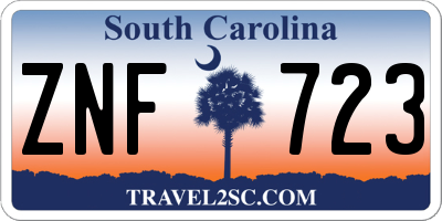 SC license plate ZNF723