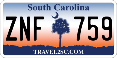 SC license plate ZNF759
