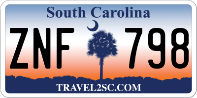 SC license plate ZNF798