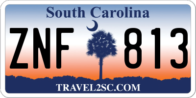 SC license plate ZNF813