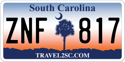 SC license plate ZNF817