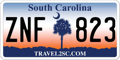 SC license plate ZNF823