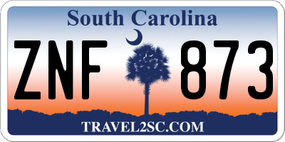 SC license plate ZNF873