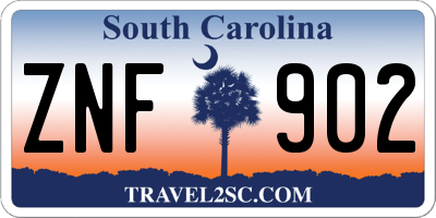SC license plate ZNF902
