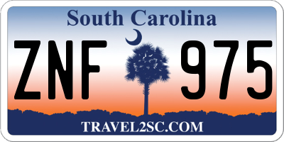 SC license plate ZNF975