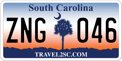 SC license plate ZNG046