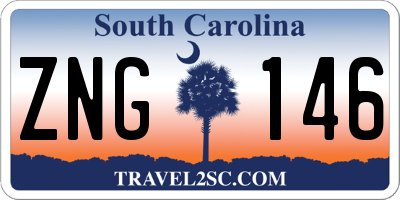 SC license plate ZNG146