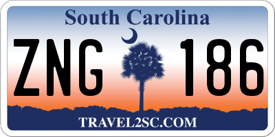 SC license plate ZNG186