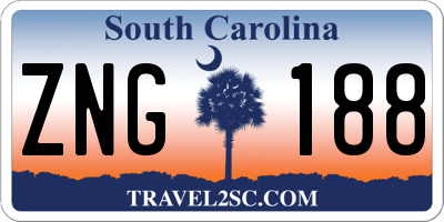SC license plate ZNG188