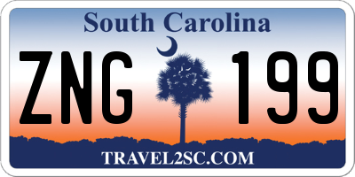 SC license plate ZNG199