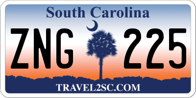 SC license plate ZNG225