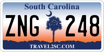 SC license plate ZNG248