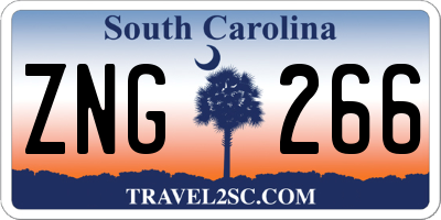 SC license plate ZNG266
