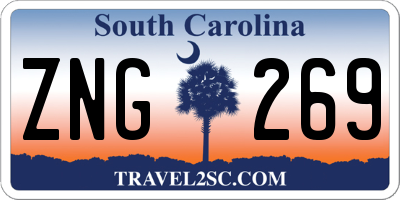 SC license plate ZNG269