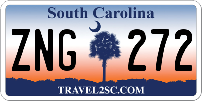SC license plate ZNG272