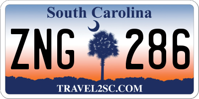 SC license plate ZNG286