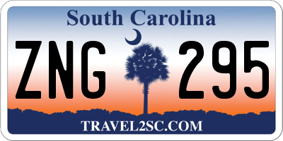SC license plate ZNG295
