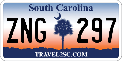 SC license plate ZNG297