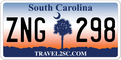 SC license plate ZNG298