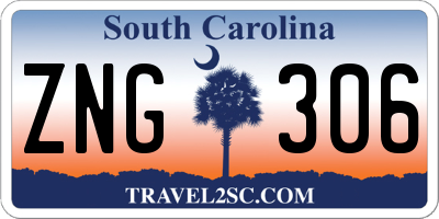 SC license plate ZNG306