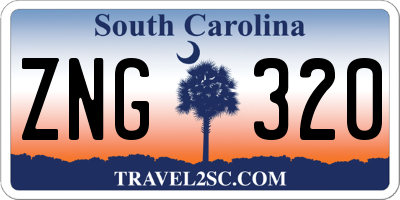 SC license plate ZNG320