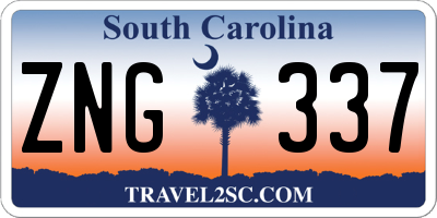 SC license plate ZNG337