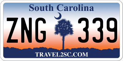 SC license plate ZNG339