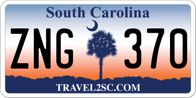 SC license plate ZNG370