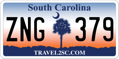 SC license plate ZNG379