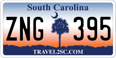 SC license plate ZNG395