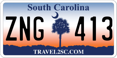 SC license plate ZNG413