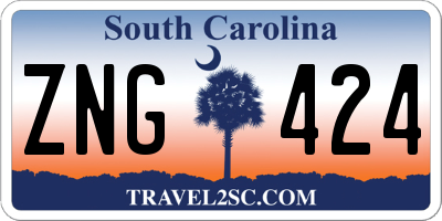 SC license plate ZNG424