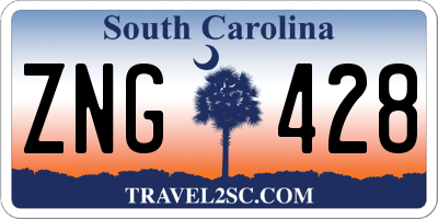 SC license plate ZNG428