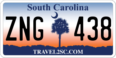 SC license plate ZNG438