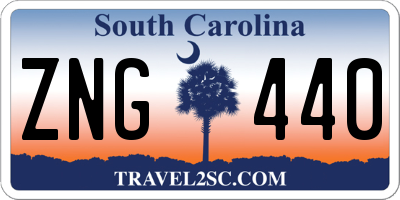 SC license plate ZNG440