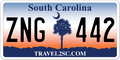 SC license plate ZNG442