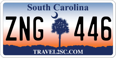 SC license plate ZNG446