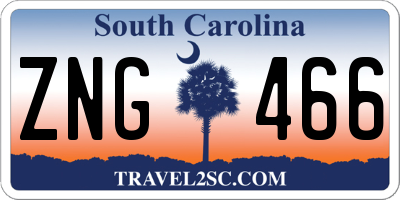 SC license plate ZNG466