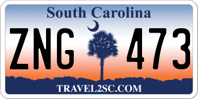 SC license plate ZNG473