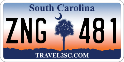 SC license plate ZNG481